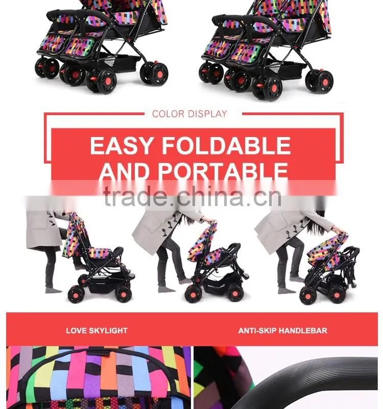 Mother See Baby Twins Stroller/Double Stroller /Twins Carriage /Double Pushchair
