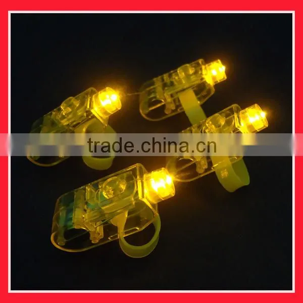 Yellow colour light up finger ring light