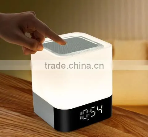 led lamp with bluetooth speaker with Alarm clock