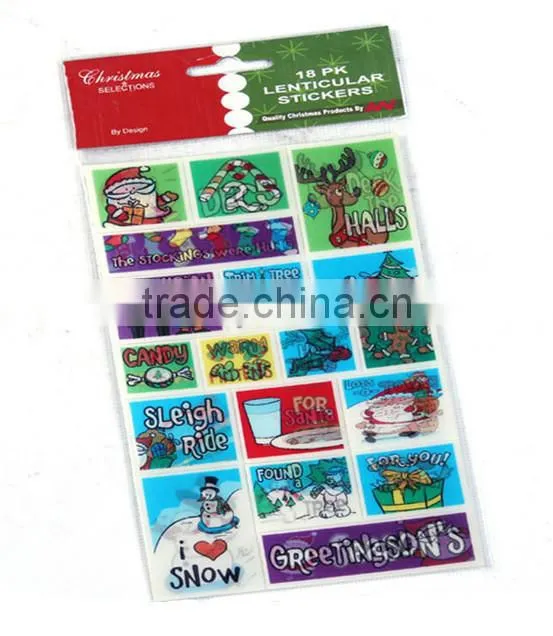 3d lenticular christmas card,3d lenticular sheet