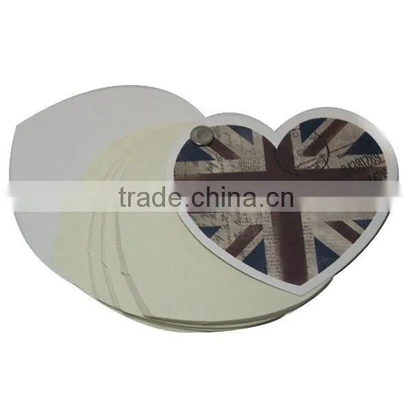 cheap bulk notebook heart shape, notebook paper