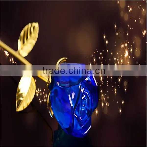 2016 graceful crystal rose flower for Valentine's Day