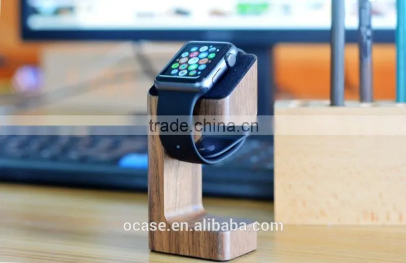 Real wooden stand For Apple Watch Charging Stand From China Supplier.
