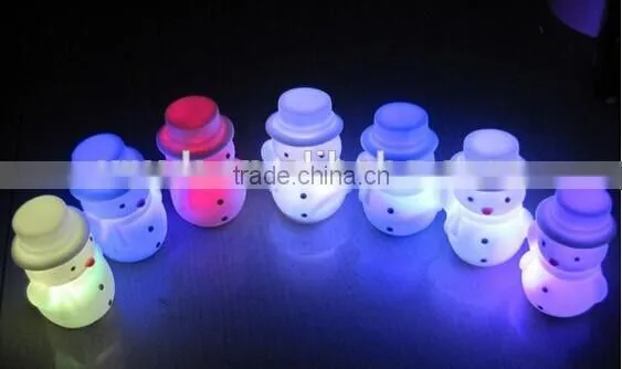 wholesale mini led plastic snowman christmas