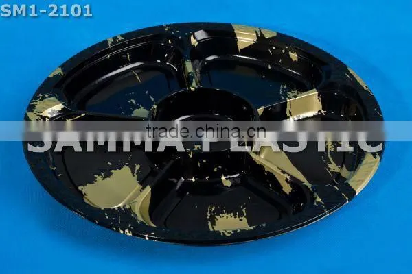 Disposable Plastic Round Food Divided Packaging