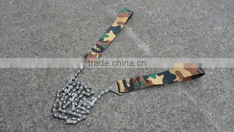 Camo Portable hand saws for cutting trees Chain Saw outdoor Survival Hand see-saw chain Hand tree logging saws