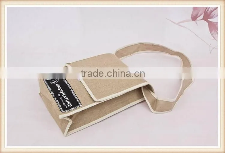 Factory wholesale jute single-shoulder bag