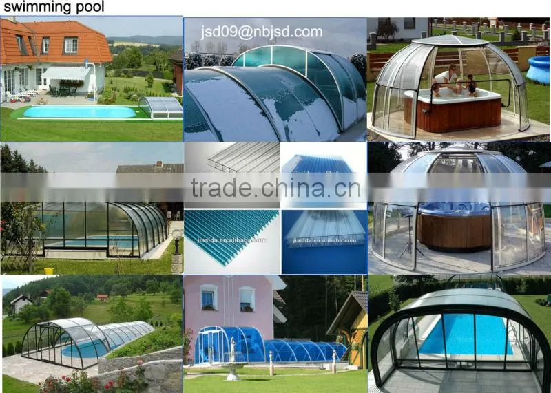 JIASIDA polycarbonate sun board,polycarbonate sun sheet,polycarbonate hollow sheet