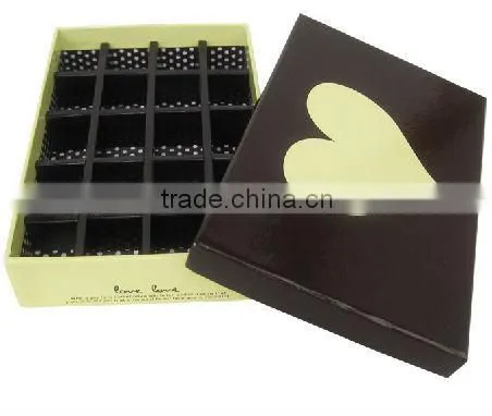 Hot!!! Customized Made-in-China Christmas Eve Lovely Chocolates Gift Heart Shape Packaging(ZDC13-107)