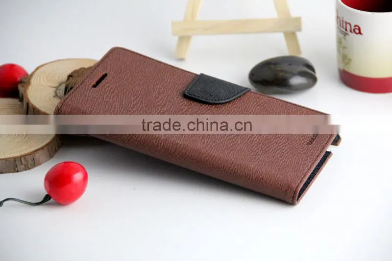 Mercury goospery leather flip case for Note4, Newest Shockproof Credit Card Slots Case for samsung
