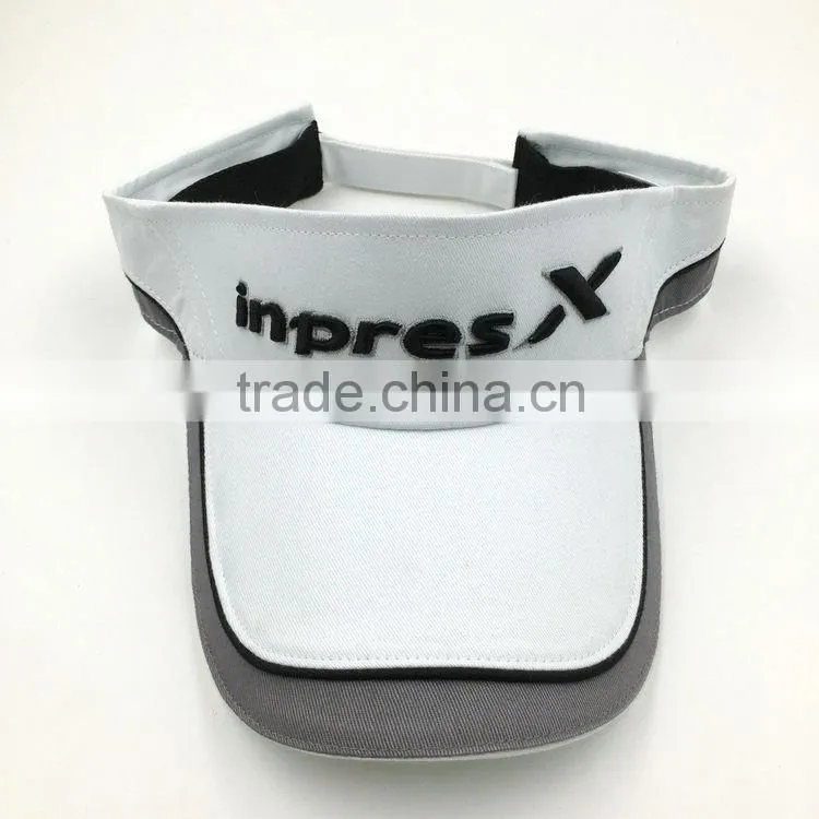 100% cotton twill 3D embroidery sun protection golf cap