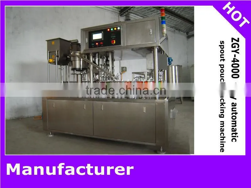 4 nozzles fully automatic juice packing machine