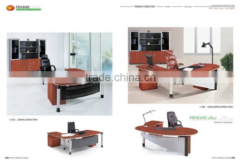 Wooden office furniture executive office table designs/manager table