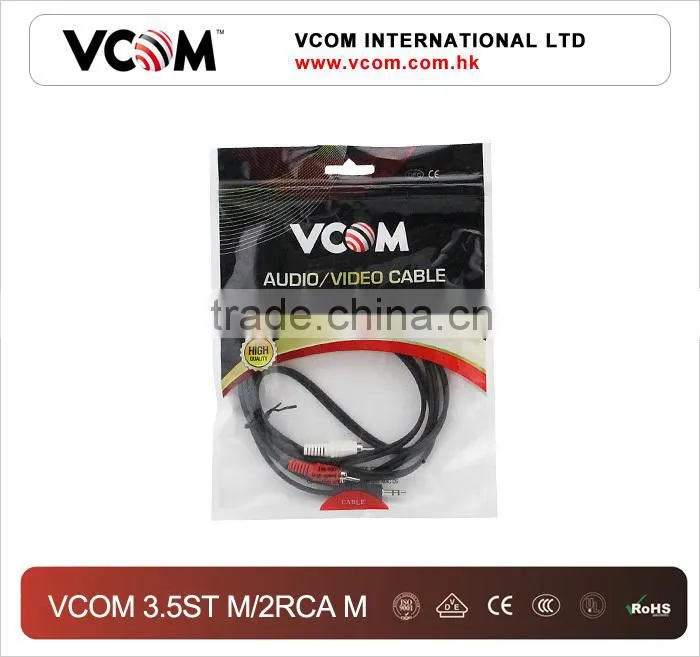 2015 Top Selling Audio RCA Cable 3.5mm to 2RCA