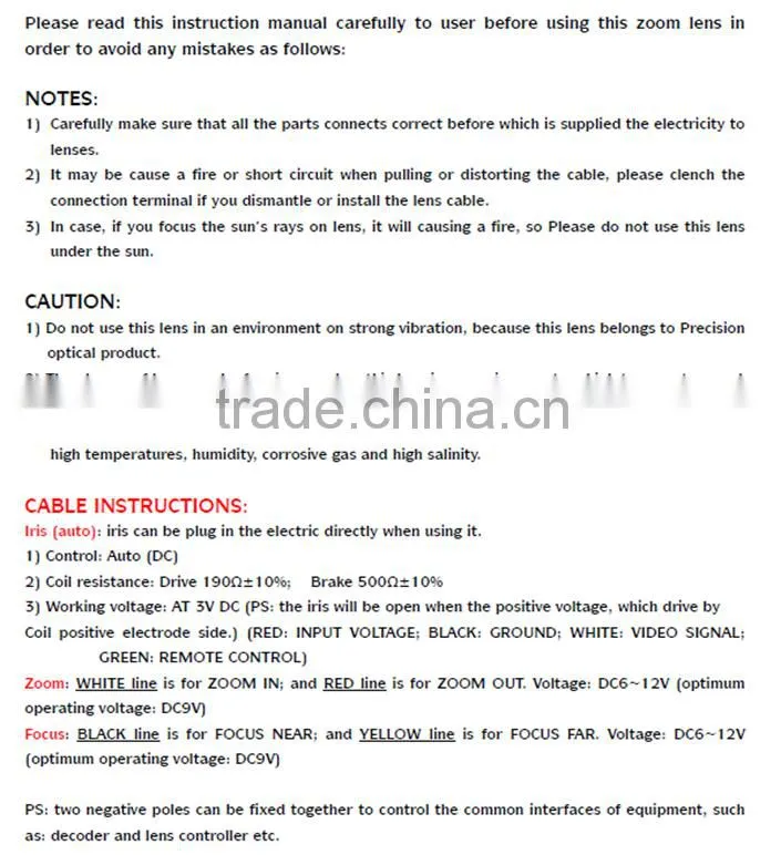 Superior hot sale product 1.3MP F1.2 Auto Iris DC 6-60mm Motorized zoom cctv camera lens