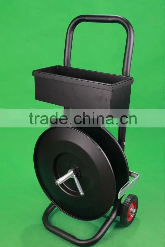 Single/multi coil Strapping Dispenser Trolley for Cardboard Core
