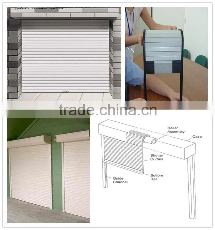 Cheap remote control roller shutter door aluminum garage door prices garage door