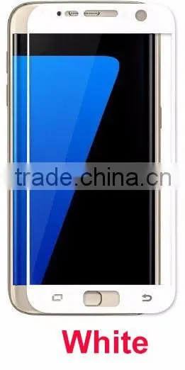 2016 New Full Cover Transparent 3D Curved Glass Screen Protector for Samsung S7
