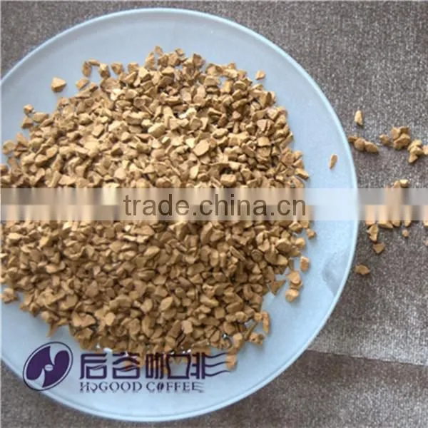 Neutral taste freeze dried coffee