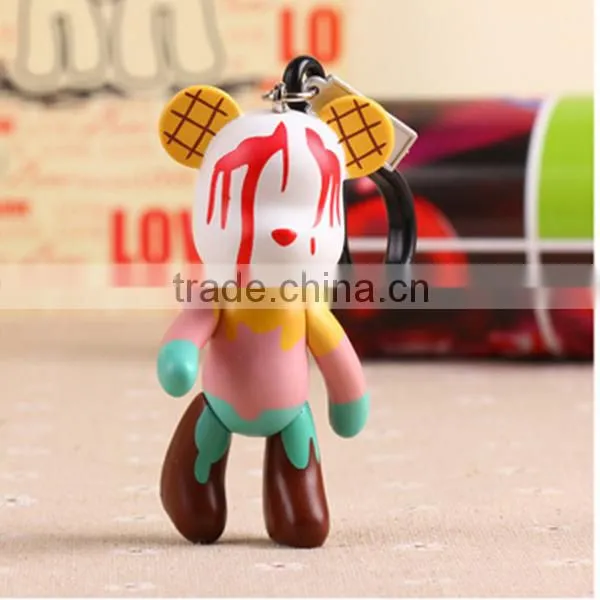 custom gloomy bear rubber key chain