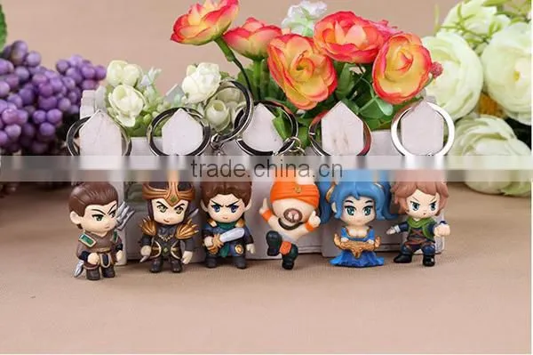 dota 2 keychain,anime keychain,pvc dota 2 keychain