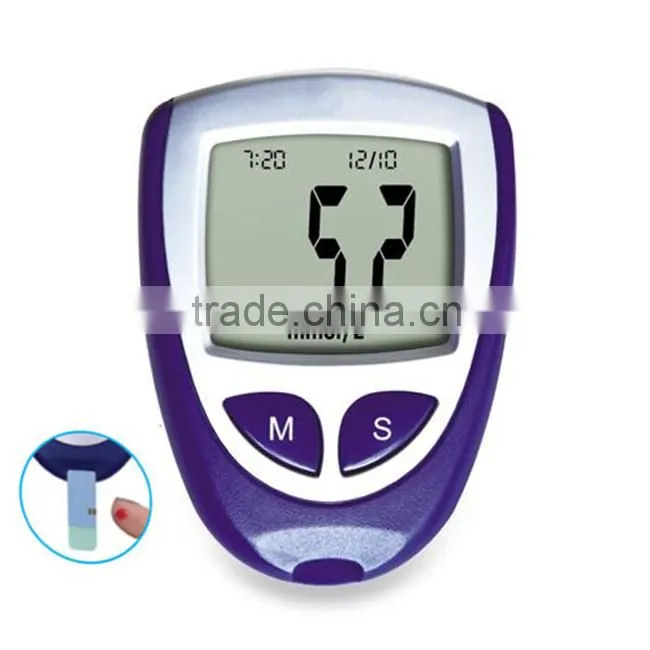 Home Use Medical Device With disposable safety blood lancet Glucose Meter