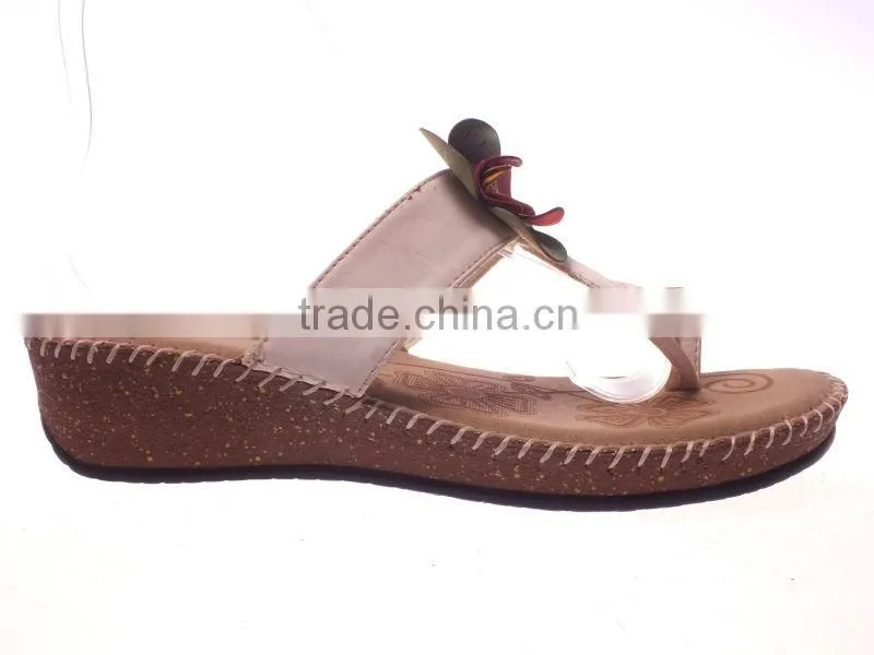 Modern women slippers sandal with comfortable mark-thread sole