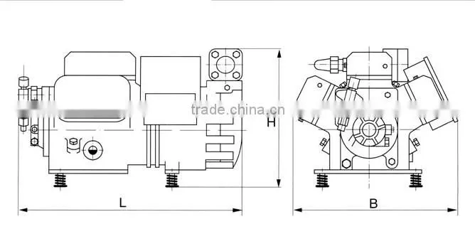 DWM Copeland Compressor for central Air-conditioner,central air conditioner copeland compressor D6DJ-300 X