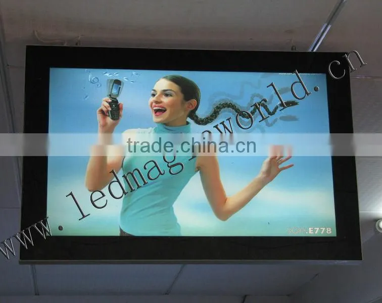 black aluminum led magnetic photo frame