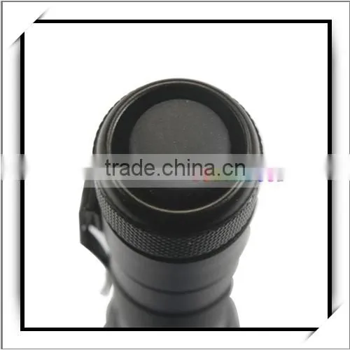 WF-502B 3.7V Aluminum Xenon Flashlight Black