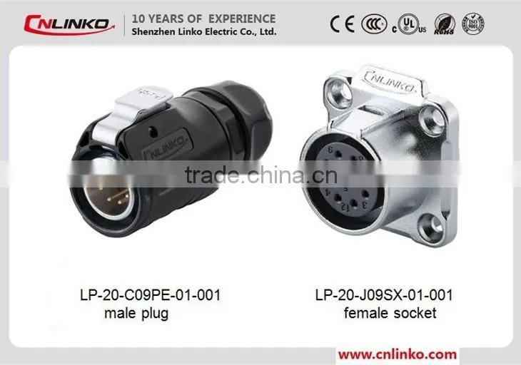 Made in china waterproof wire connector 9 contacts Cable Terminal End Copper Ferrules Connector