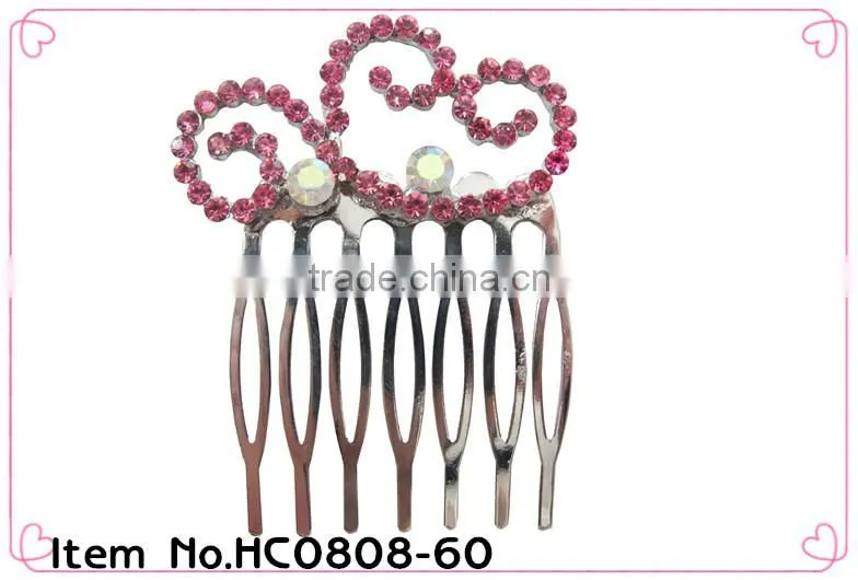Hot sale!!! vintage wedding hair combs metal hair side combs