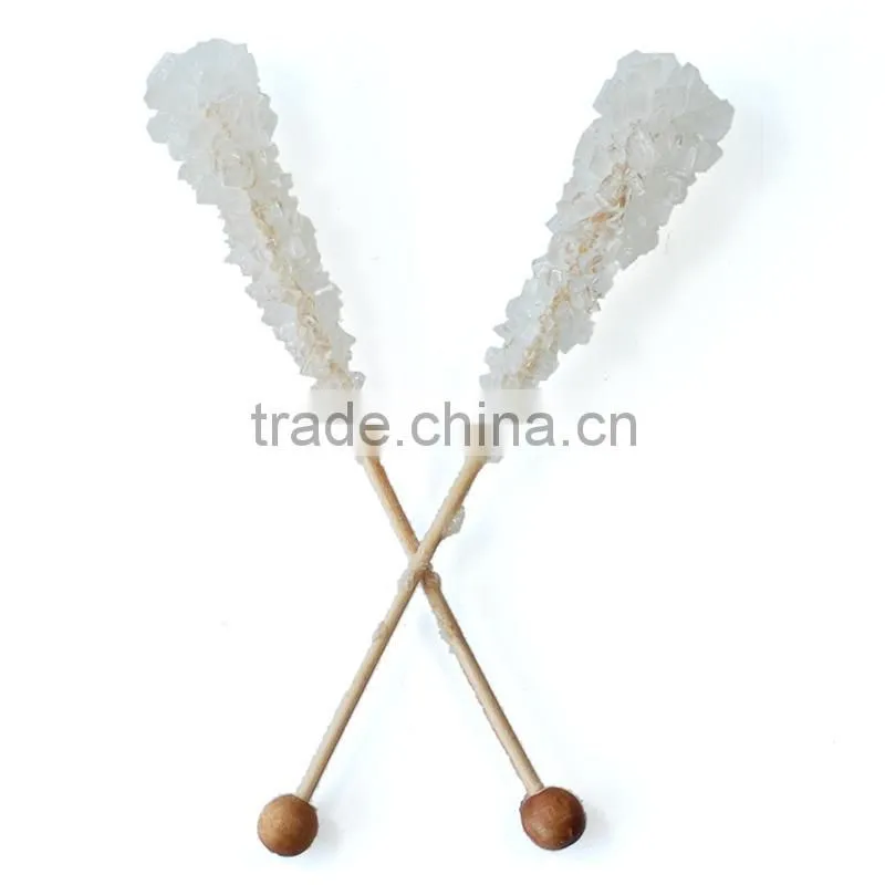 Brown Hard Candy Rock crystal lollipop sticks
