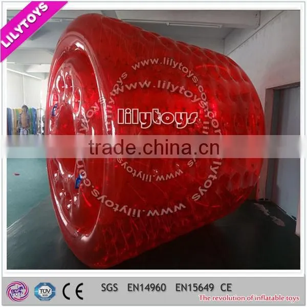 Lilytoys very hot standard materails inflatable walking rollers, inflatable water game