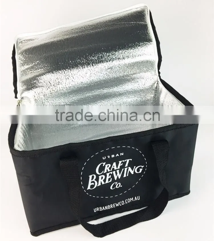 Waterproof pp woven lunch cooler bag keeping warm