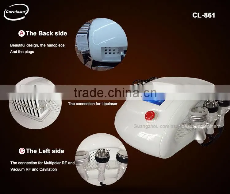 2014 Professional semiconductor laser treatment instrument cavitation fat burning instrument