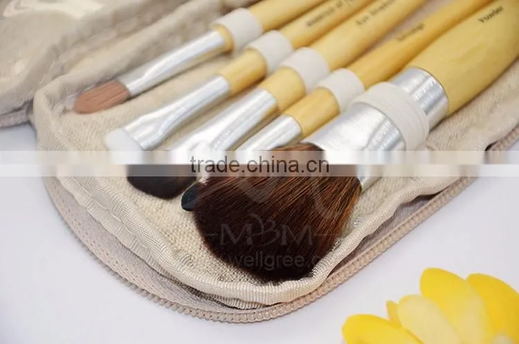 MBM-001 Hot Selling New BAMBOO Makeup Brush Set Make Up Brushes Tools