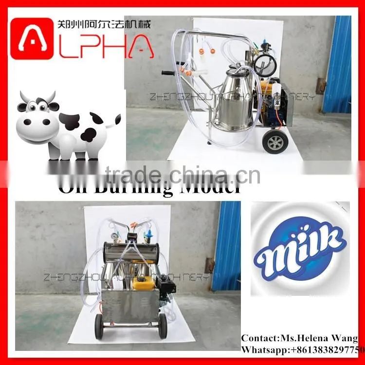 Hand operated milking machine/vacuum pump milking machine/portable milking machine FOR SALE
