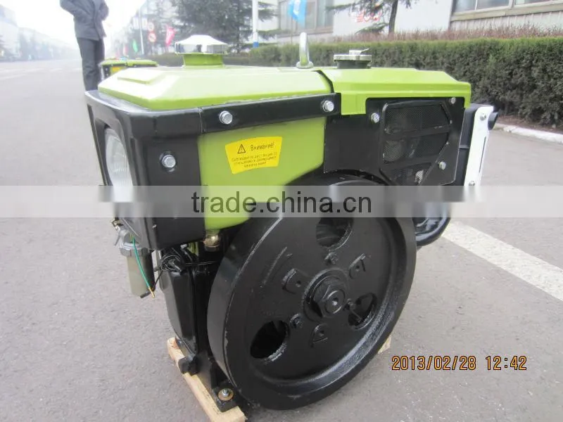 6HP Diesel Engine 175A Single-cylinder, horizontal, water-cooled, four-stroke, swirl type