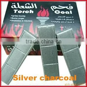Silver coconut shell charcoal malaysia hookah charcoal