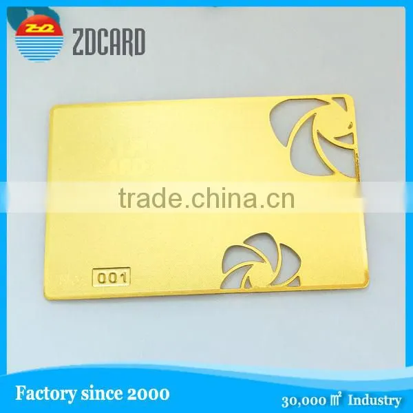 common engraved metal aluminum card