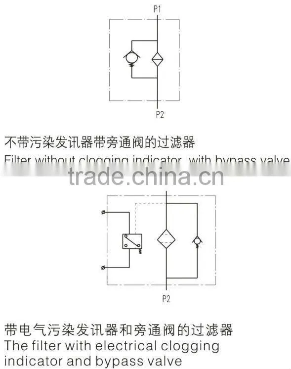XNL Tank Mounted Return Oil Line Hydraulic Filter for XCMG Excavator