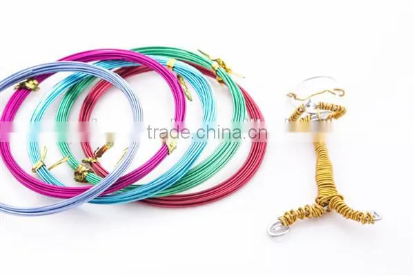 permanently colored aluminum craft wire