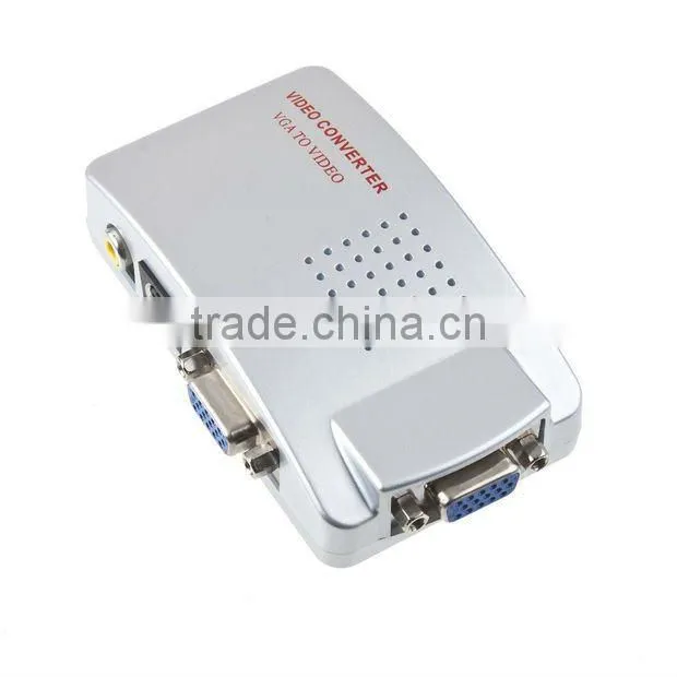 PC VGA to TV Video AV Signal Converter Video Switch Box