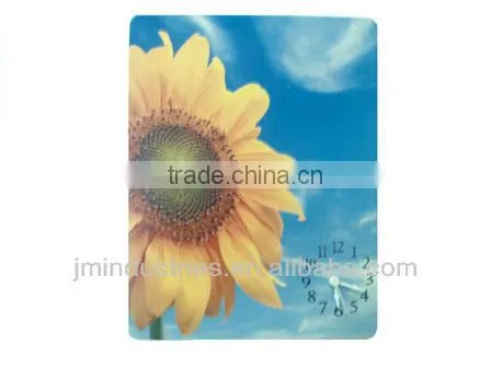 Home Decorative Wooden Sunflower Themed Wall Clock