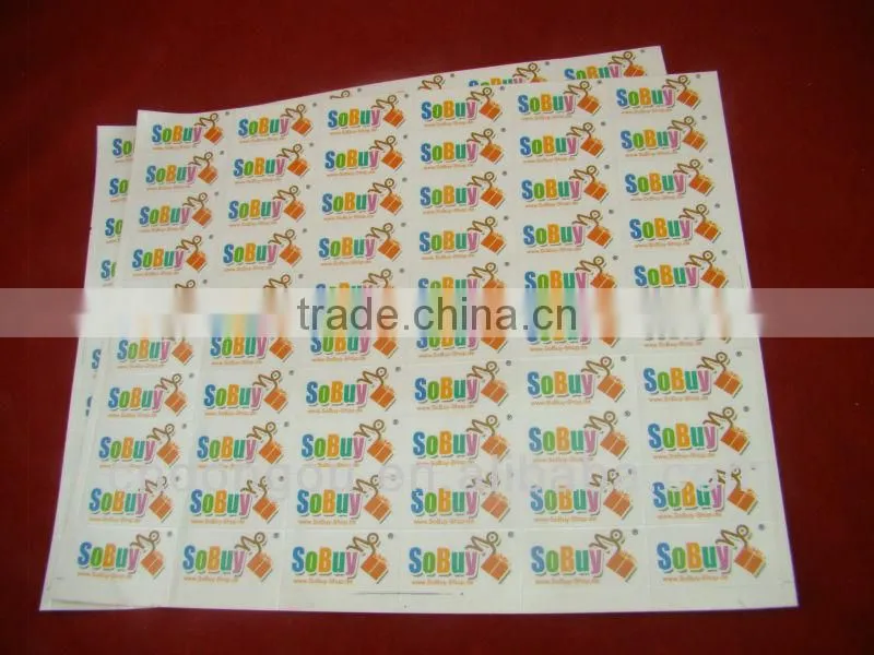 OEM customized design self adhesive 3m clear sticker printing