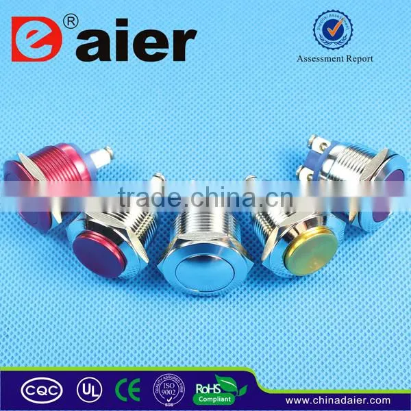 Daier Export 22mm Illuminated Pushbutton Switch, Anti Vandal Push Button Switch, Stainless Steel Pushbutton Switch waterproof