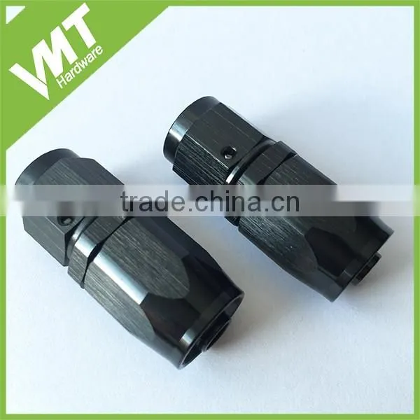 Standard CNC aluminum AN4 6 8 10 12 oil cooler black swivel hose end for auto parts