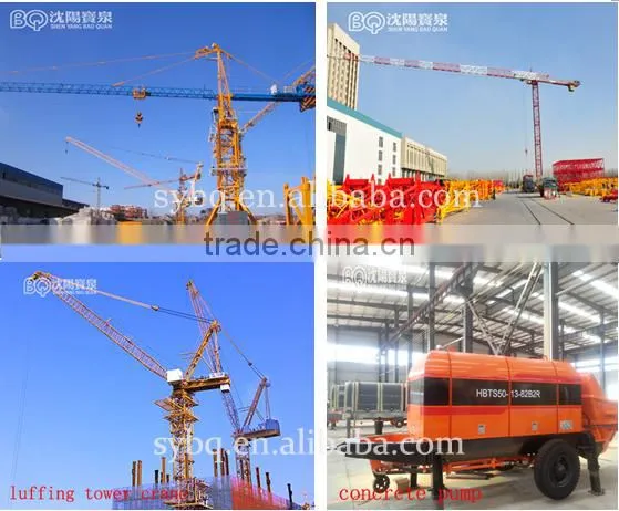 high quality 12 ton luffing crane for sale