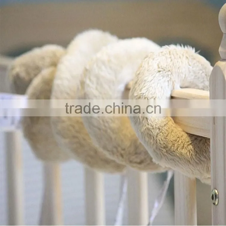 Best Christmas gift soft baby crib bed cot hanging plush musical rattle toy